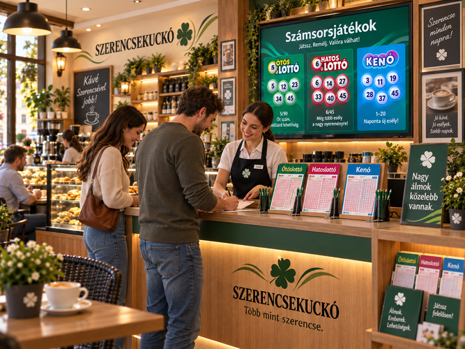 Számsorsjátékok: Ötöslottó, Hatoslottó, Kenó
